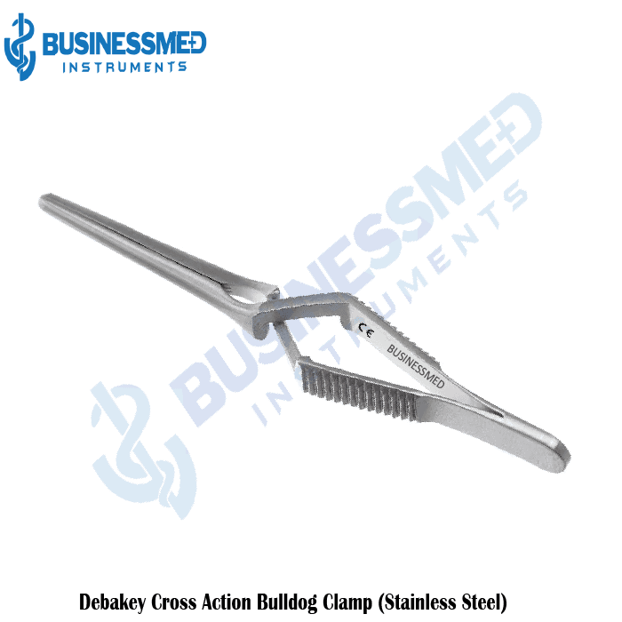 Debakey Cross Action Bulldog Clamp Stainless Steel
