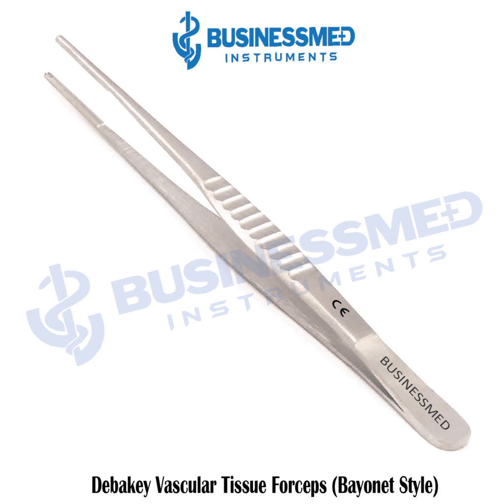 Debakey Vascular Tissue Forceps Bayonet Style