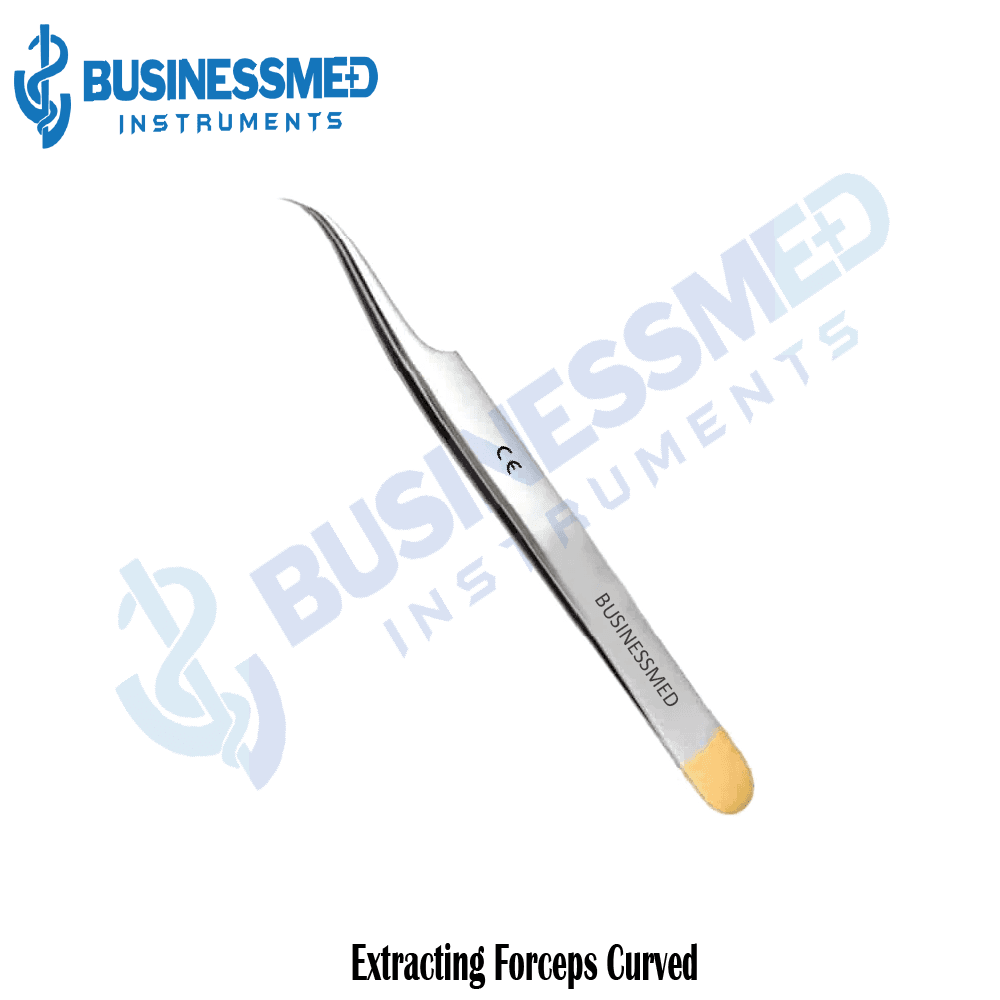 Extracting Forceps Curved - Surgical Grade Stainless Steel - BusinessMed Instruments