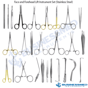 Face and Forehead Lift Instrument Set Stainless Steel