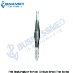 Feld Blepharoplasty Forceps Delicate Brown Type Teeth