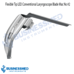 Flexible Tip LED Conventional Laryngoscope Blade Mac No 2