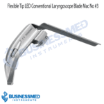 Flexible Tip LED Conventional Laryngoscope Blade Mac No 3