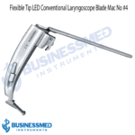 Flexible Tip LED Conventional Laryngoscope Blade Mac No 4