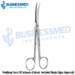 Freidman Face Lift Scissors Curved Serrated Sharp Edges Supercut