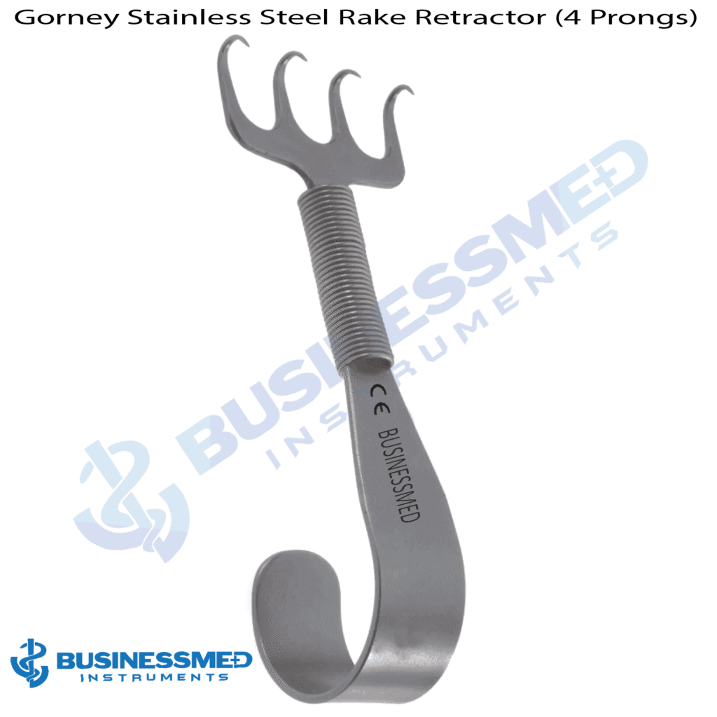 Ad Rake Retractor Gorney Rake Retractor-4 Prongs (Stainless Steel) - BusinessMed Instruments