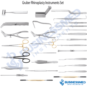 Gruber Rhinoplasty Instruments Set - Surgical Grade Stainless Steel - BusinessMed Instruments