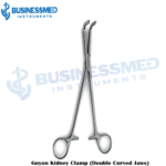 Guyon Kidney Clamp Double Curved Jaws