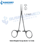 Halsted Mosquito Forceps Kocher 1x2 Teeth