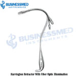 Harrington Retractor With Fiber Optic Illumination - Surgical Grade Stainless Steel - BusinessMed Instruments