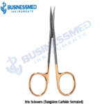 Iris Scissors Tungsten Carbide Serrated