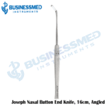 Joseph Nasal Button End Knife 16cm Angled 1
