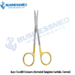 Kaye Facelift Scissors Serrated Tungsten Carbide Curved