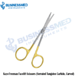 Kaye Freeman Facelift Scissors Serrated Tungsten Carbide Curved