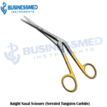 Knight Nasal Scissors Serrated Tungsten Carbide