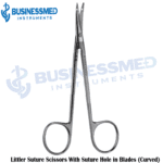 Littler Suture Scissors With Suture Hole in Blades Curved