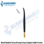 Maxwell Insulated Forceps Dressing Forceps Tungsten Carbide Serrated