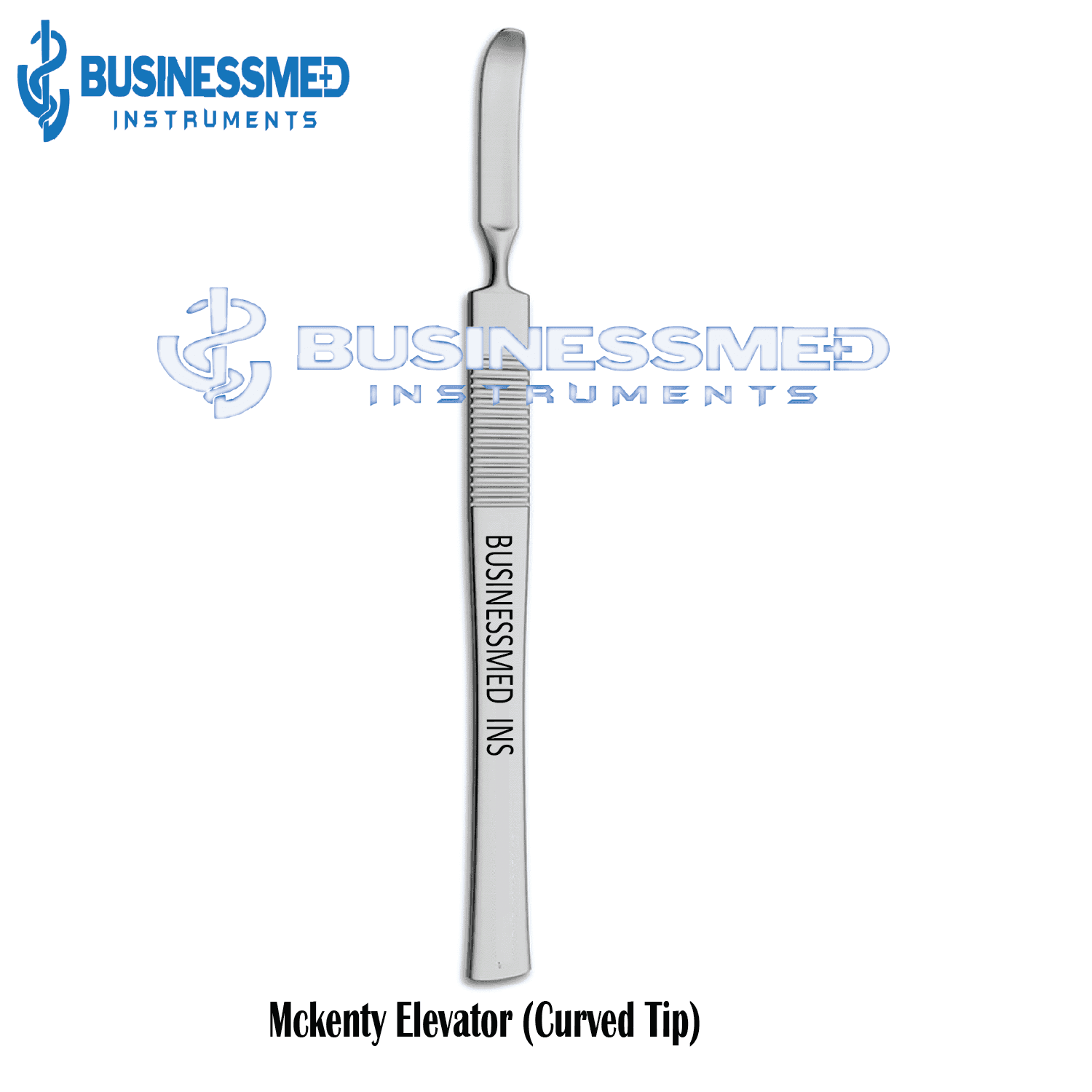 Mckenty Elevator Curved Tip 6 1 Mckenty Elevator - Surgical Grade Stainless Steel - BusinessMed Instruments