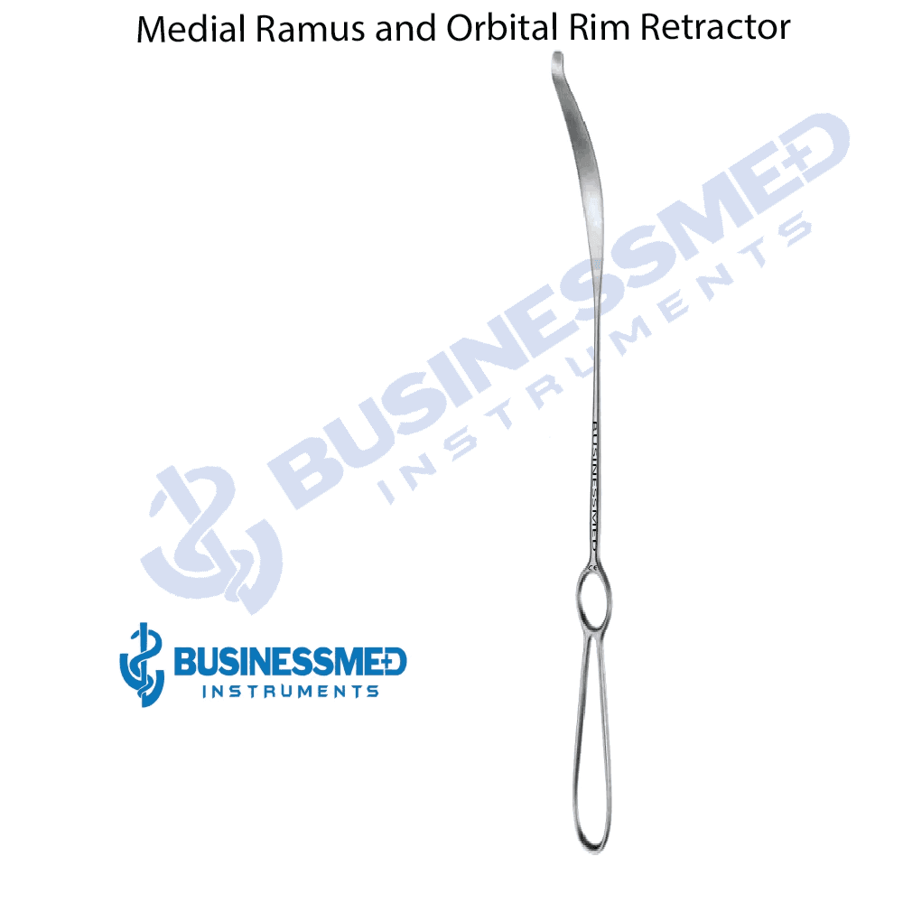 Medial Ramus and Orbital Rim Retractor - Surgical Grade Stainless Steel - BusinessMed Instruments