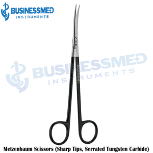 Metzenbaum Scissors Sharp Tips Serrated Tungsten Carbide