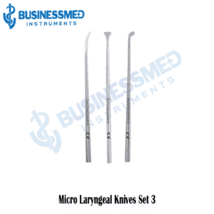 Micro Laryngeal Knives Set 3 - Surgical Grade Stainless Steel - BusinessMed Instruments