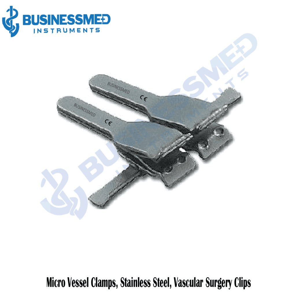 Micro Vessel Clamps Stainless Steel Vascular Surgery Clips