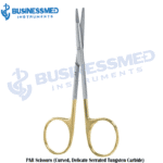 PAR Scissors Curved Delicate Serrated Tungsten Carbide 1