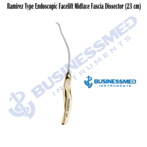Ramirez Type Endoscopic Facelift Midface Fascia Dissector - Surgical Grade Stainless Steel - BusinessMed Instruments