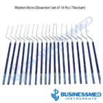 Rhoton Micro Dissectors Set of 19 Pcs Titanium 1