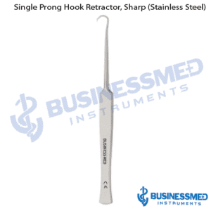 Single Prong Hook Retractor Sharp Stainless Steel