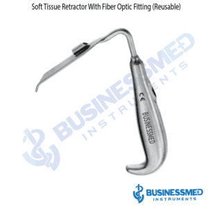 Soft Tissue Retractor With Fiber Optic Fitting Reusable 1