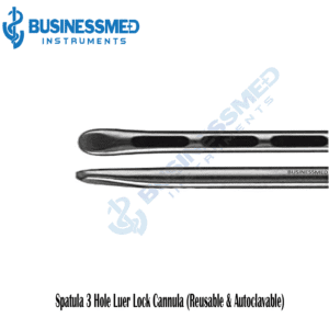 Spatula 3 Hole Luer Lock Cannula Reusable Autoclavable 1