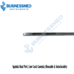 Spatula Dual Port Luer Lock Cannula Reusable Autoclavable 1