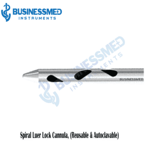 Spiral Luer Lock Cannula Reusable Autoclavable 1