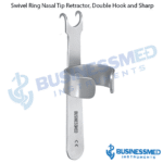 Swivel Ring Nasal Tip Retractor Double Hook and Sharp
