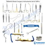 Tebbetts Breast Surgery Instruments Set of 38Pcs 1
