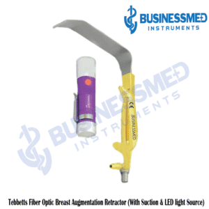 Tebbetts Fiber Optic Breast Augmentation Retractor With Suction LED light Source