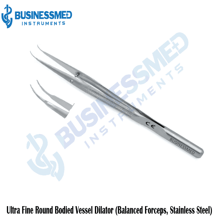 Ultra Fine Round Bodied Vessel Dilator Balanced Forceps Stainless Steel 1