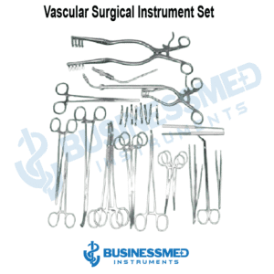 Vascular Surgical Instrument Set - Surgical Grade Stainless Steel - BusinessMed Instruments