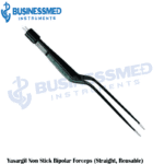 Yasargil Non Stick Bipolar Forceps Straight Reusable