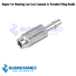 Adapter For Mounting Luer Lock Cannulas to Threaded Fitting Handle