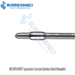 BECKER BASKET Liposuction Cannula Stainless Steel Reusable 