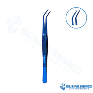 College Dressing Pliers 6″, Serrated Tip & Blue Titanium