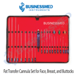 Full Body Fat Reshaping Luer Lock Liposuction Cannula Set of 24 Pcs With Handle