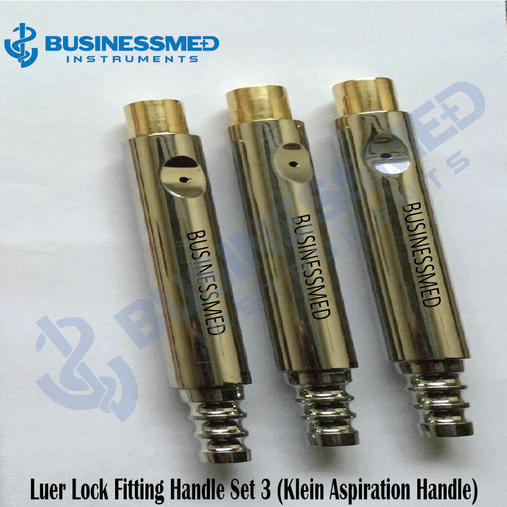 Luer Lock Fitting Handle Set 3 Klein Aspiration Handle