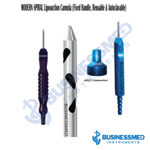 MODERN SPIRAL Liposuction Cannula Fixed Handle Reusable Autoclavable