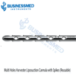 Multi Holes Harvester Liposuction Cannula with Spikes Reusable