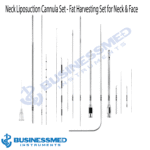 Neck Liposuction Cannula Set Fat Harvesting Set for Neck Face