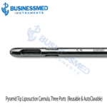 Pyramid Tip Liposuction Cannula Three Ports Reusable AutoClavable 1
