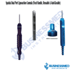 Spatula Dual Port Liposuction Cannula Fixed Handle Reusable AutoClavable